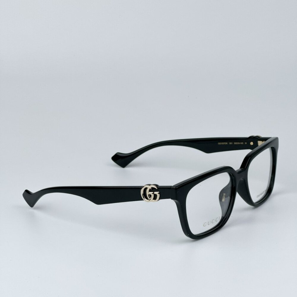 Gucci GG1537OK 001 BRAND NEW Eyeglasses Black Square Women - Picture 7 of 11